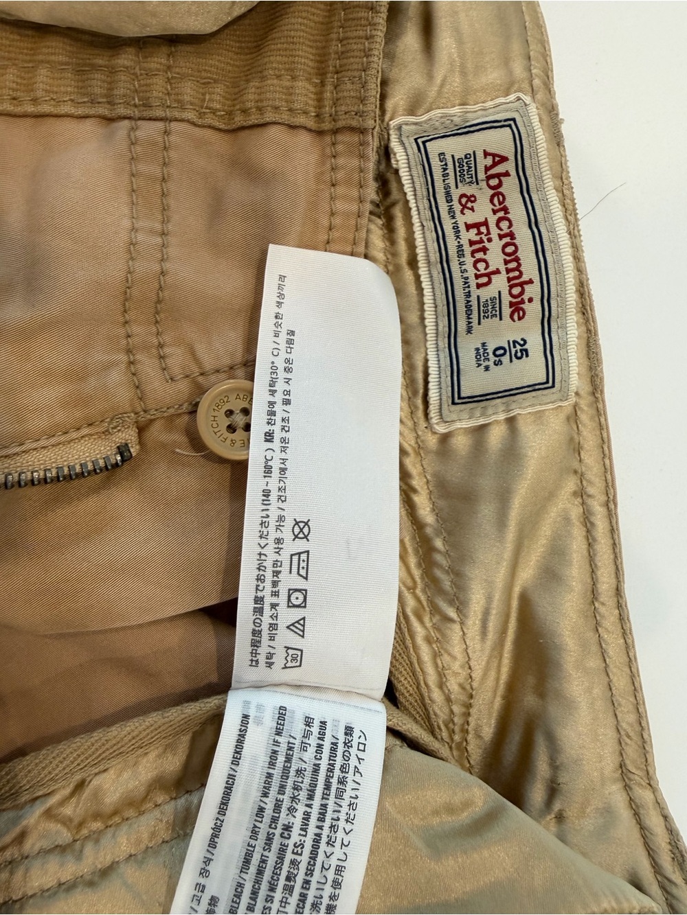 Abercrombie & Fitch Khaki Utility Pants with Belt - Picture 2 of 9